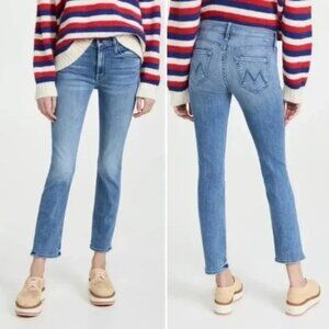 NWT Sz 28 MOTHER Denim Mid Rise Dazzler Ankle in We the Animals
